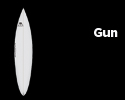 Gun surfboard design