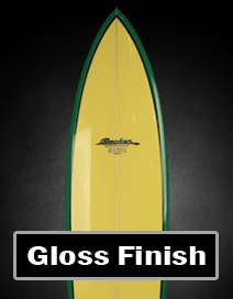 gloss finish surfbaord