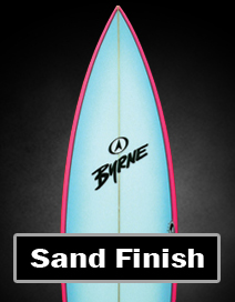 sanded finish surfboard